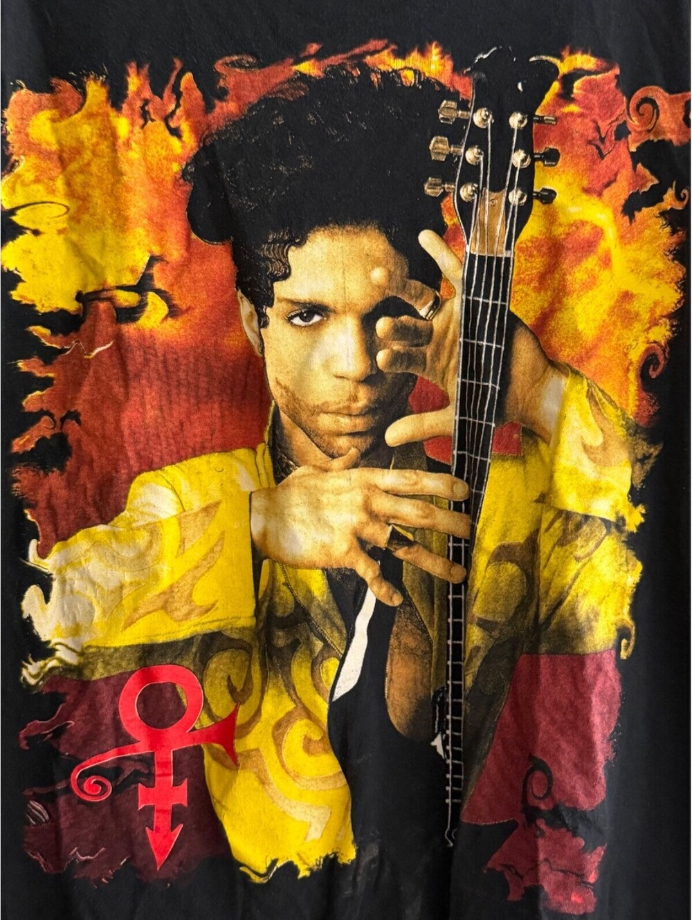Vintage 90s PRINCE Love Symbol Tour T-Shirt Brockum One Size Fits All Band Tee - Picture 3 of 15